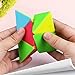 TANCH QIYI Pyramid Speed Cube 2X2 Stickless Triangle Magic Cube Puzzle Toy Colorful