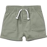 Gerber Baby Toddler Girls' Twill Shorts, Olive, 5T