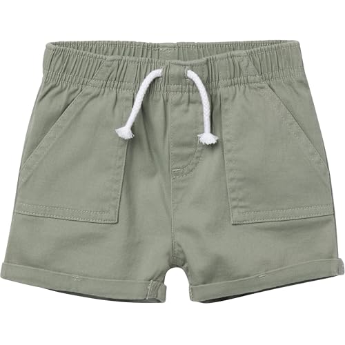 Gerber Baby Toddler Girls' Twill Shorts, Olive, 5T