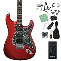Amazon | Bacchus BST-2-RSM/R-BPPG エレキギター初心者14点セット