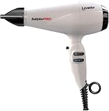 BaByliss PRO BAB6950WIE - Sèche-cheveux professionnel Ionique - Levante - 2100 W Moteur AC - Embouts concentrateurs - Blanc - 1