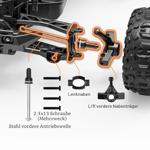 Womaqu 1:14 RC-Auto-Upgrade-Zubehör Verbrauchsteiletasche Getriebeteile, Upgrade-Ersatzteile RC-Fahrzeugdifferentiale Getriebeteile gehören Erwachsenen für 14322 14331 14 Age +