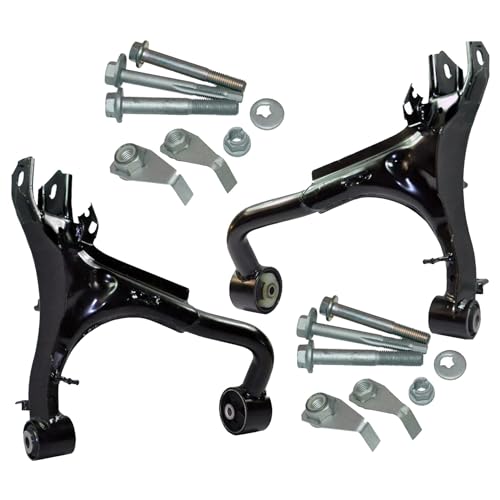 D2P Wishbone Control Arms With Fittings Kit Replacement Rear Upper Lh Rh Compatible With 04-13 Landrover Discovery III, 09-18 Landrover Discovery IV Replaces LR010525, LR010526