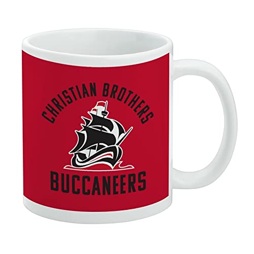 Christian Brothers University Buccaneers Logo Ceramic Coffee, 11oz, White