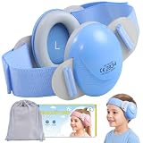 ECHOCUBE Cuffie anti-rumore, cuffie con cancellazione del rumore per bambini e bambine, cuffie protettive per il sonno e i viaggi in aereo - Blu