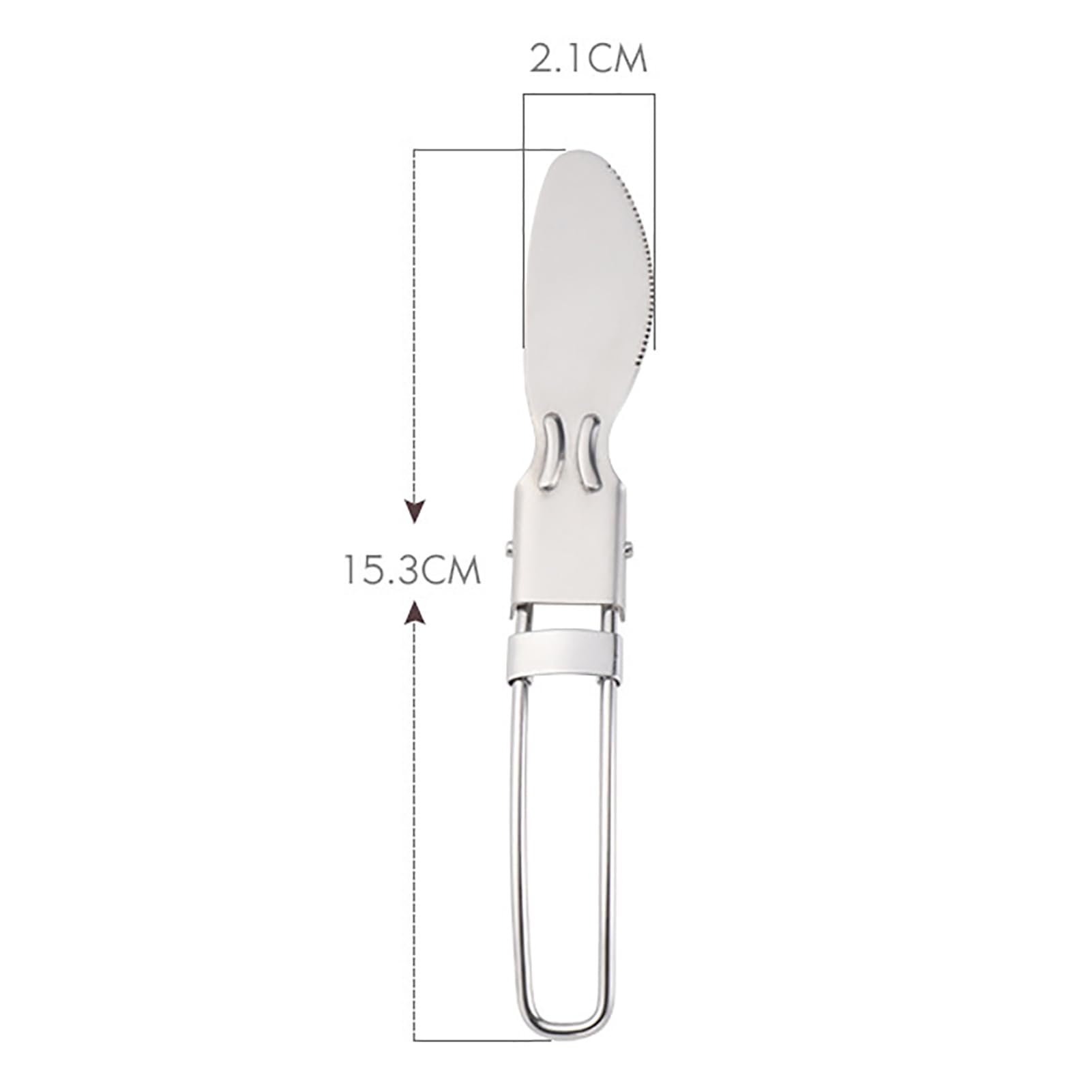 Set Posate Pieghevoli Da Viaggio In Acciaio Inox 304 - Cucchiaio E Forchetta Portatili Per Campeggio E Picnic (2 Pezzi)