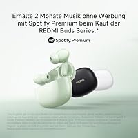 XIAOMI Redmi Buds 8, True Wireless Kopfhörer, 50 dB Adaptive Geräuschunterdrückung, 3-Mikrofon-KI-Anrufe, 11-mm-Dynamiktreiber, Hi-Res Audio, bis zu 11+44 Std. Akku, IP54, Schwarz – Ansicht 7