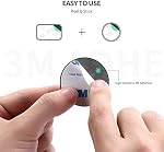 UGREEN Metal Plate for Magnetic Car Mount Cell Phone Magnet Holder with Strong Adhesive Sticker, 2 Round and 2 Rectangle Black