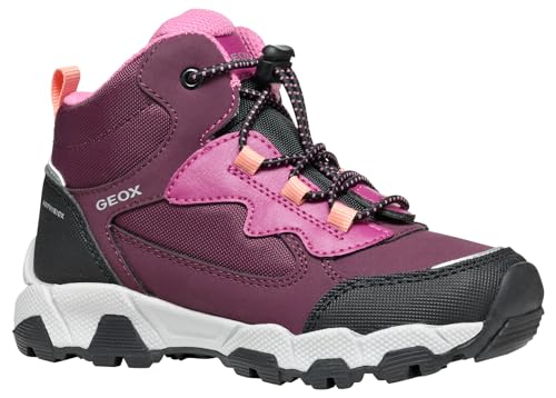 Geox Mädchen J Magnetar G. B ABX Sneaker, Rot, 30 EU