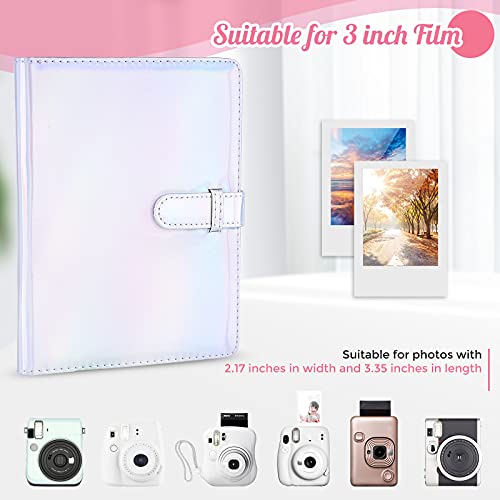Ablus 256 Pockets Photo Album For Polaroid Snap Snaptouch Zip Mint Cameras Printers, Fujifilm Instax Mini 11 90 9 8+ 8 7S 70 50S 26 25 Liplay Instant Camera Film, Mini Link Sp-1 Printer (Magic Silver) #TOP3