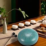 Anmutig und ätherischer Sound - Handgefertigt von Handwerkern, kann die Zungentrommel schöne, saubere und ätherische Klänge machen; 8 Töne Design ermöglicht es Ihnen, einige einfache Songs zu spielen.