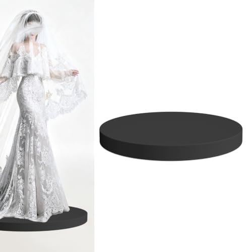 Jueraori 31.5 x 3.9in Round Mannequin Display Pedestal Stands (Black) by Jueraori - Used condition - US$138.61