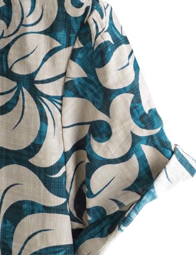Image of VATPAVE Mens Casual Hawaiian Floral Shirts Short Sleeve Button Down Tropical Shirts Beach Summer Shirts