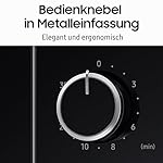 Samsung Solo-Mikrowelle, 700 W, Epoxy-Garraum mit 20 l Volumen, 5 Leistungsstufen, Defrost, Schwarz, MS20A3010AL/EG – Bild 4