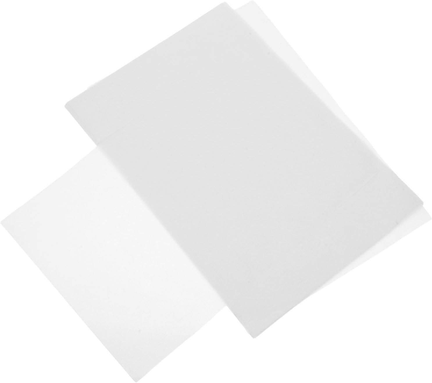 STOBAZA 20pcs Double Sided Hot Melt Adhesive Sheets for Fabric with TPU Material, White Fusible Tape for Sewing, Patch Repair, and Home Textiles, Versatile Iron-on Fabric Glue