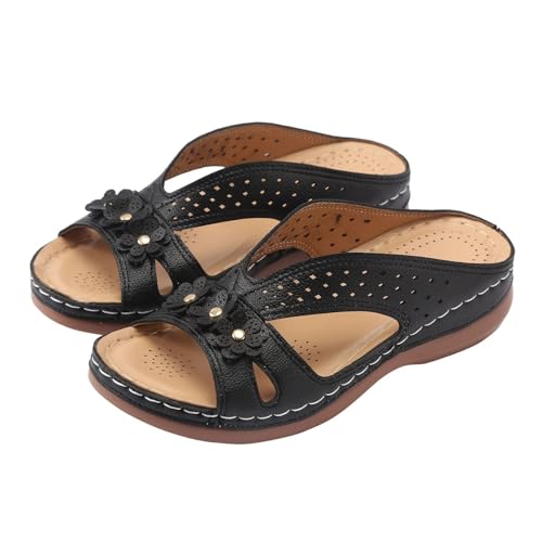 Sandalias De Mujer Plataforma,Rubber Sole Sandals Women,Sandals for Women 2025, Flower Shoes for Woman,Casual Slip On Summer Shoes,Summer Comfortable Slides Sandals