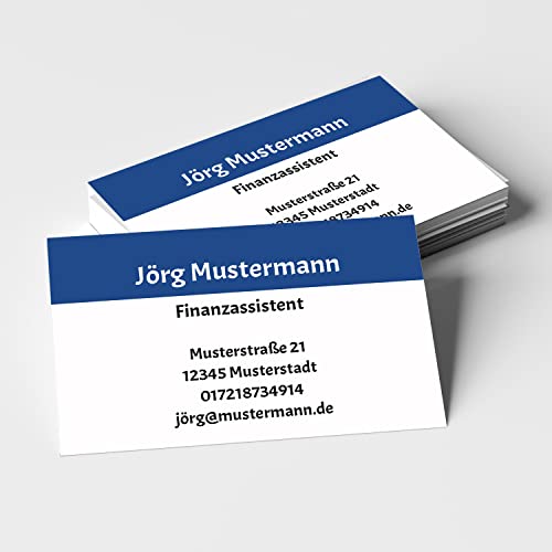250 Visitenkarten | 350g hochwertiger Qualitätsdruck matt | 85 x 55 mm | Qualität | verschiedene Motive | beschreibbar | Visitenkarte Cover