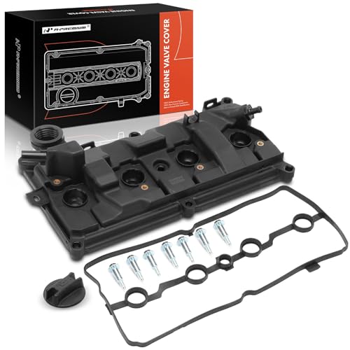 A-Premium Engine Valve Cover with Valve Cover Gasket, Oil Filler Cap and Bolts Compatible with Nissan Sentra 2017-2019, Juke 2011-2017, 1.6L by A-Premium - Used condition - US$35.43