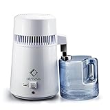 LifeBasis Destilador de Agua Casero Doméstica Water Distiller Purificador Filtro para Hacer Agua Desmineralizada Destilada Eficacia con Jarra de 4L