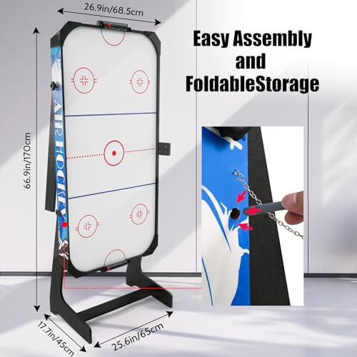 Seydrey 54In Folding Air Hockey Table For Family thumb #3
