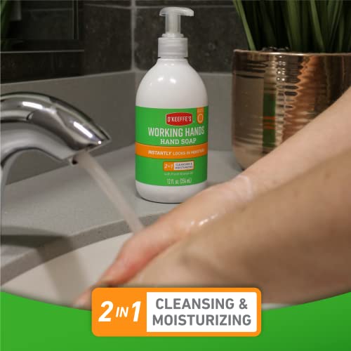 O'keeffe's Working Hands Moisturizing Hand Soap With Fresh Orange Oil, 12 Oz Pump (Pack Of 2) #TOP5