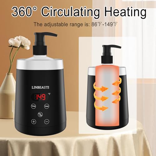 image for LINBEAUTI Massage Oil Warmer Bottle Professional Lotion Heater for sex