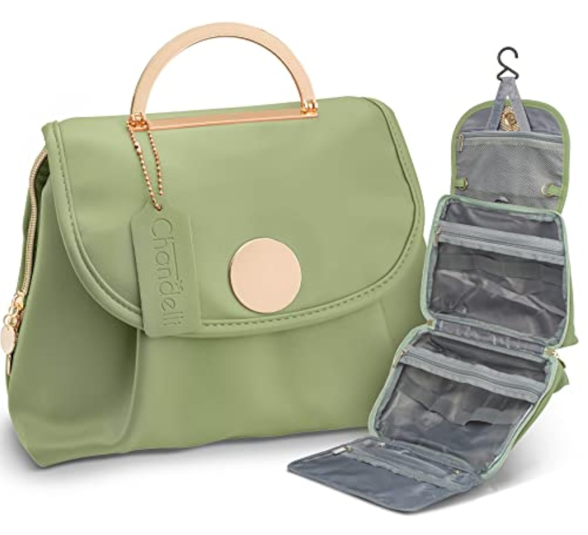 Sage Purse Style Toiletry Bag