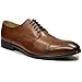 Price comparison product image Steptronic Mens Fenchurch Waxed Lace-Up Formal Oxford Shoes 9 UK Cognac
