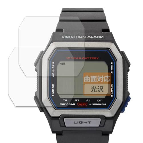 FILMEXT �t�B���� CASIO Collection W-738H �V���[�Y (2���Z�b�g) �p �ȖʑΉ� ������ �ی�t�B���� ���ȏC���ޗ� ���{��