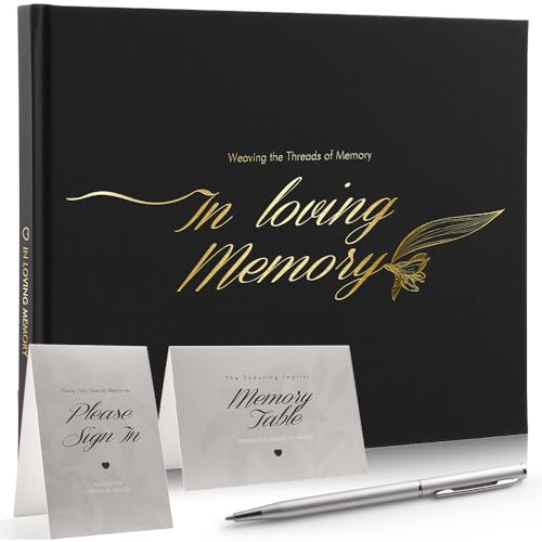Image of molekaus Funeral Guest Book, Celebration of Life Memorial Book