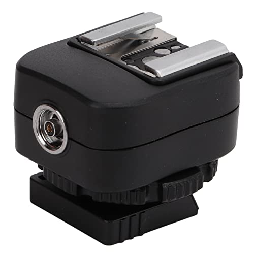 Adaptateur de Griffe Flash, Adaptateur de Griffe Flash en Plastique TF-334 avec Port de Connexion de Synchronisation PC pour Flash D'appareil Photo A73
