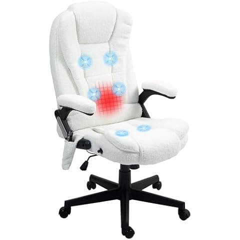 HOMCOM 6-Point Massage Office Chair Cover