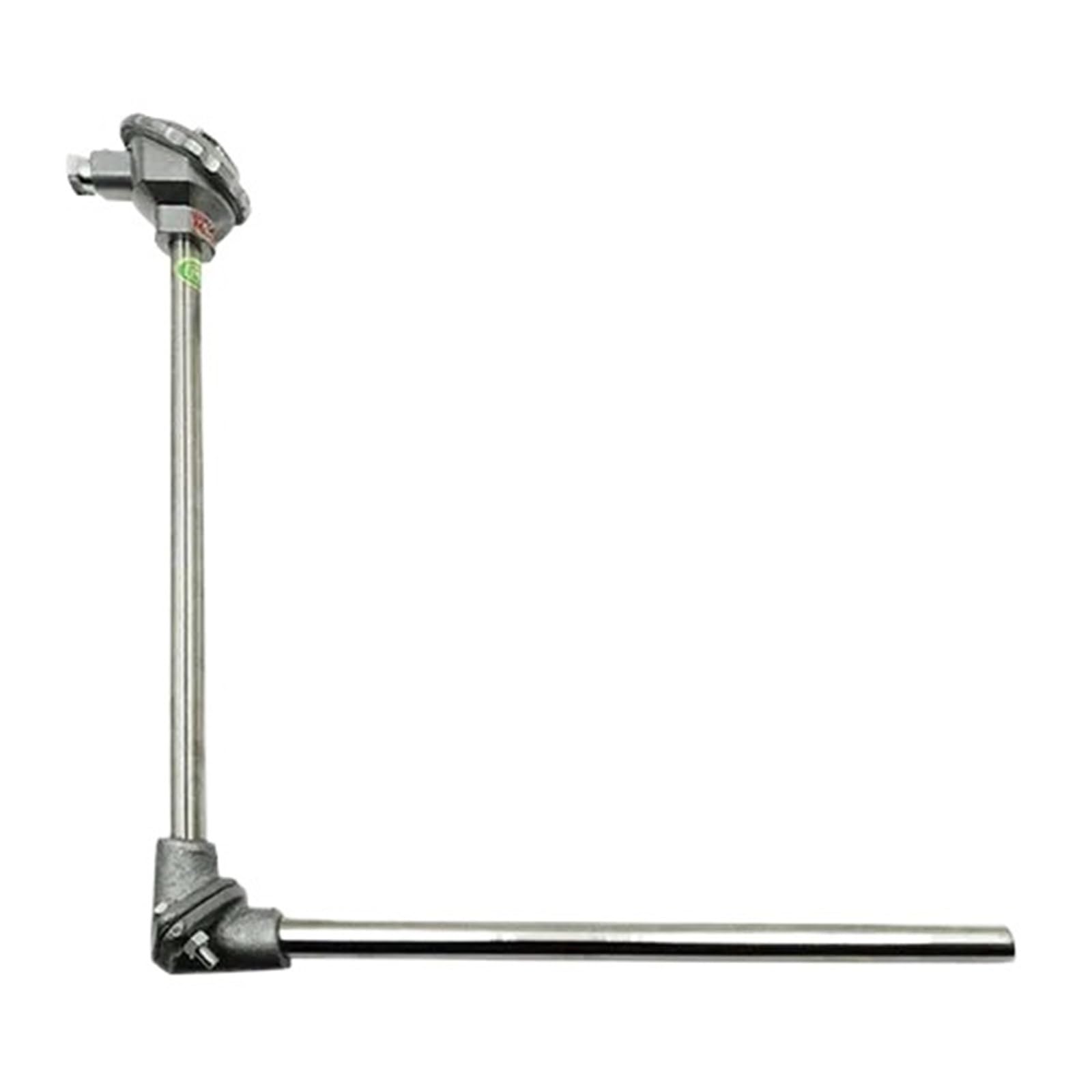 Czujnik temperatury 300 mm, długość zimna, 300 mm, sonda kątowa 316L, termoelement typu K do stopionego cynku, długotrwała długość 0-800 °C