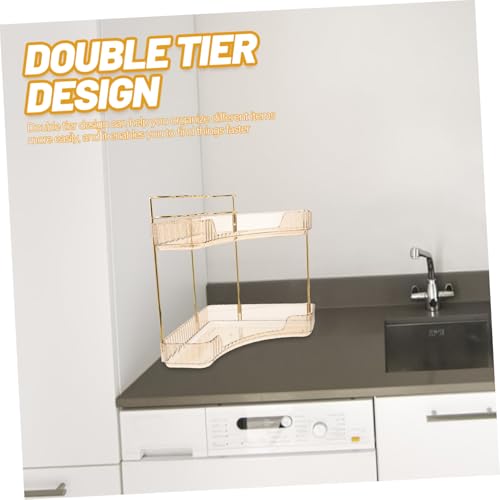 Étagère de rangement d'angle pour cosmétiques et parfums de coiffeuse - 5