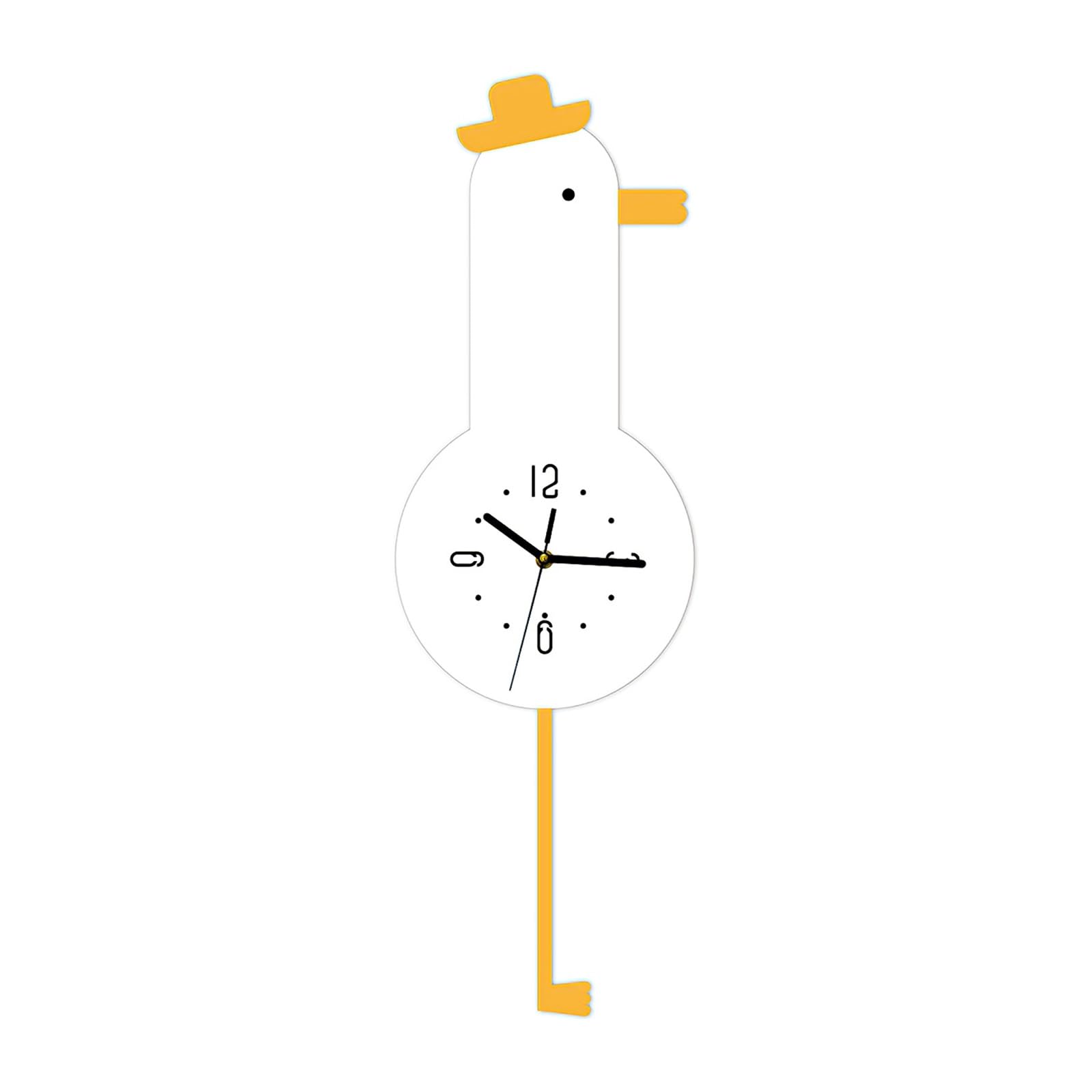 Limtula Quiet Movements Cartoon Chicken Wall Clock Without Tickings Ensuring Peaceful Sleep in Bedrooms Easyly Install Clock