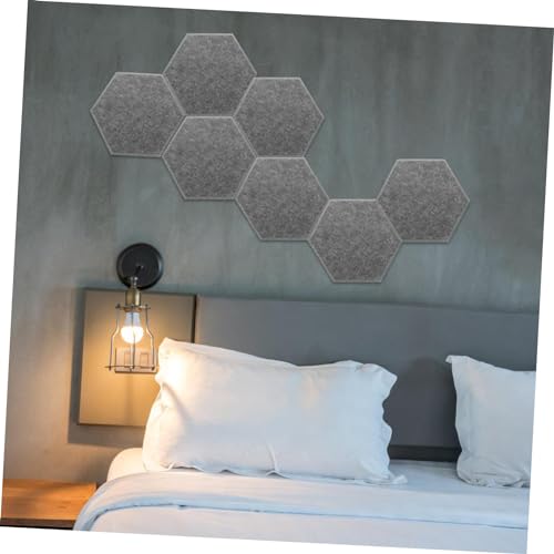 Levemolo 8 piezas Paneles Absorbentes de Sonido para Tratamiento Acústico Paneles de Fieltro Profundo Aislamiento Acústico Fácil Instalación para Estudios en Casa y Salas de Juegos miniatura 2