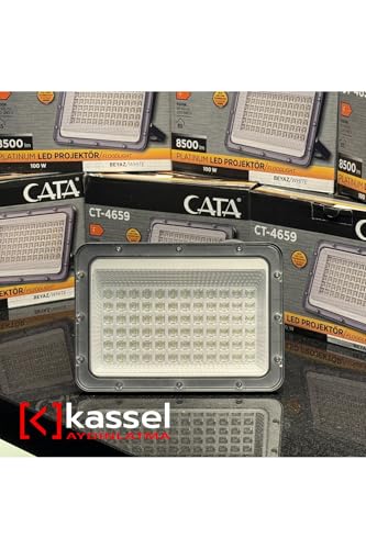 Cata 100 W Beyaz Işık Led Projektör Yüksek Lümen 6500K Ct-4659 Tabela Alan Aydınlatmasi