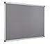Produktbild Bi-Office Maya Pinnwand Mit Aluminiumrahmen - 150 x 120 cm - Graue Filzoberfläche, Filztafel Zum Gebrauch Mit Pinnnadeln
