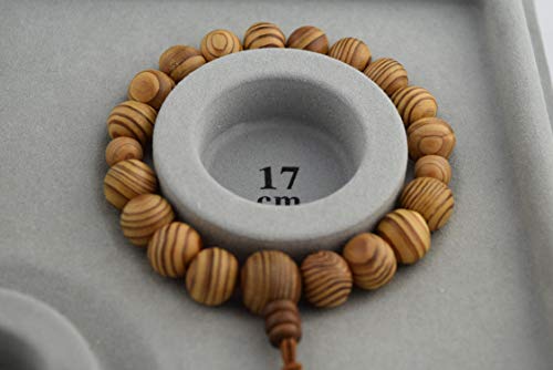 Japanese Cedar Rare Yakusugi Wood Bracelet Unisex Rosary Prayer Beads Handmade In Kyoto Mala Beads For Men (8.0Mm) #TOP7