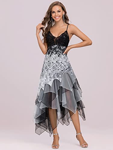 Ever-Pretty Women's Sleeveless Tea Length A-Line Dress Lace Cocktail Dresses For Women 2022 White Us4 #TOP3