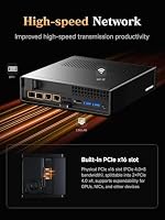 MINIS FORUM MS-A2 Mini PC, AMD Ryzen 7 7745HX (8C/16T bis 5,1 GHz), PCIe x16, 8K Triple Display, 2X 10G SFP+, 2X 2,5G LAN, 3X M.2, ohne RAM/SSD – Ansicht 5
