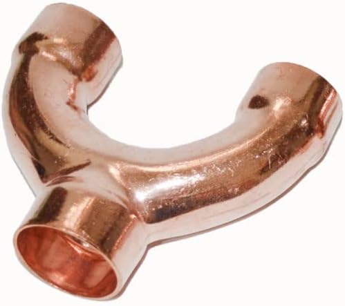 Copper Fitting Equal Big Y Type 3 Ways Socket Welding Pipe Connector(42mm)