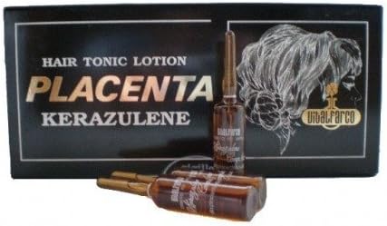 HAIR GROWTH / HAIR LOSS / PLACENTA HAIR TREATMENT 10 Pcs (Kerazulene / Black)