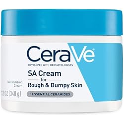 CeraVe Moisturizing Cream with Salicylic Acid, Exfoliating Body Cream with Lactic & Hyaluronic Acid, Niacinamide, and Ceramides, Fragrance Free & Allergy Tested, 12 Ounce