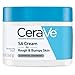 CeraVe SA Cream | 12 Ounce | Renewing Salicylic Acid Body Cream for Rough and Bumpy Skin | Fragrance Free