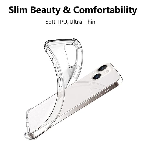 Custom 15 14 Pro Max 13 Mini 12 11 Plus Soft Clear Phone Case for Apple iPhone - Personalized Logo Photo Text for IP XR X XS SE 8+ 7 with 4 Corners Airbag Shockproof Protective Cover Thin