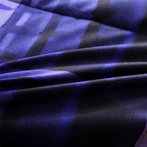 A Nice Night Basketball Court Printing Comforter Quilt Bedding Set Full Size For Teen Boys (Basketball Court) #TOP6