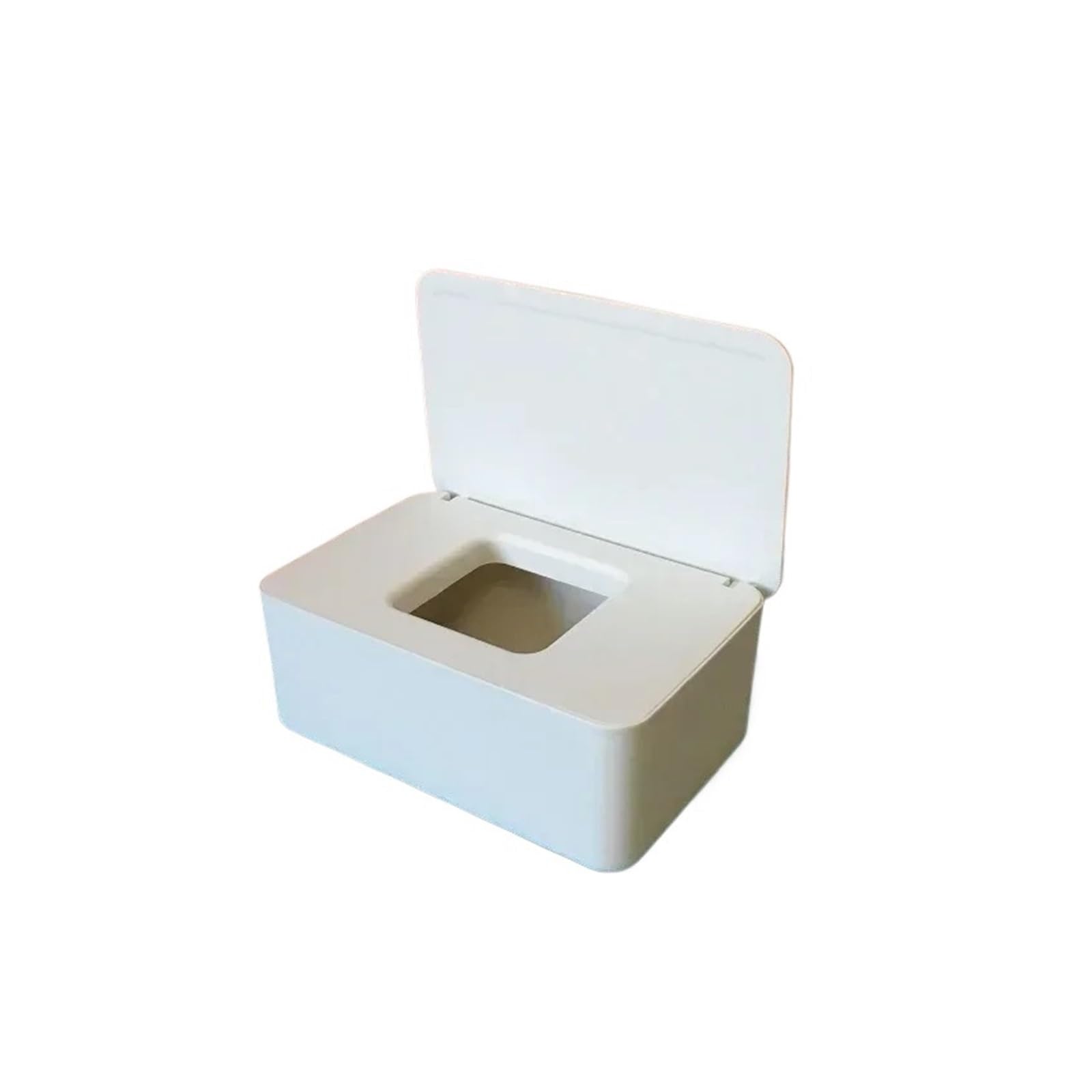Paper Towel Box Plastic Tissue Box Wet Tissue Holder Cover Wipes Paper Tissue Paper Storage Box Paper Towel Dispenser Home Napkin Organizer(White)