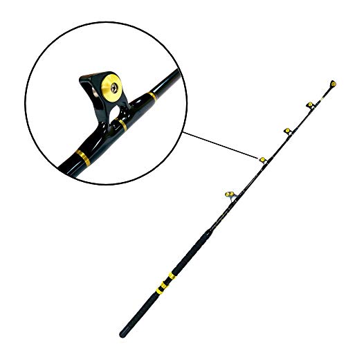 Eatmytackle Roller Guide Saltwater Fishing Rod | Blue Marlin Tournament Edition (130-160Lb) #TOP5