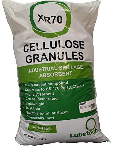 Flowfit Eco-Sustainable Granules Absorbent Compound 30L Bag Industrial Spillage Absorbent Fire Retardent Compound for Oil Water Fuel Cleaning